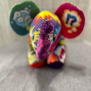 Pop Art Colorful Elephant Plush Toy
